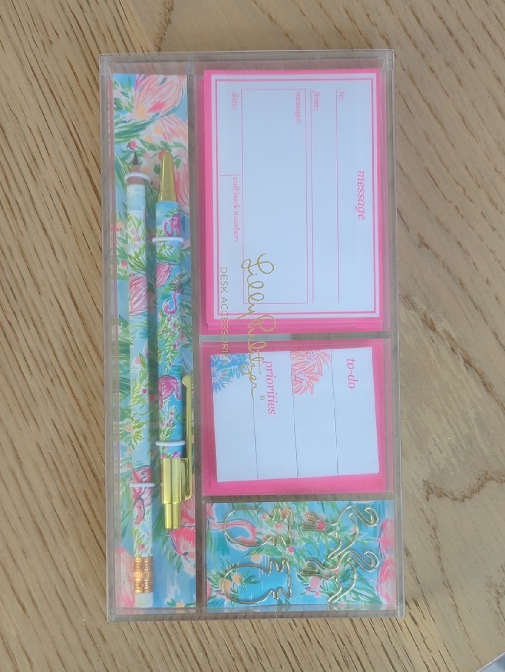 Lilly Pulitzer Flamingo Desk Accessories Set